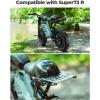 imageKEMIMOTO Rear Rack Compatible with Super73 R Bike Cargo Rack Luggage Rack Aluminum Super73 R Series Electric Bike AccessoriesBlack