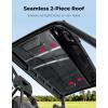 imageKEMIMOTO Roof Top Hard 3Seat Compatible with Polaris Ranger XP 10001000 XP 900 Accessories Combination Sport Roof Top Replace 2882911 NOT Fit 2016 Full Size 570 Roll Bar Cage