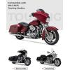 imageKEMIMOTO Saddlebag Lid Organizers 2 Pack Compatible with 20142023 Touring Street Glide Road Glide 20142024 Road King FLT FLH Black