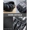 imageKEMIMOTO Sheepskin Leather Motorcycle Gloves for Men Protective Motorcycle Gloves for Motocross Motorbike Dirt Bike Bicycle Racing ATV UTVBlack