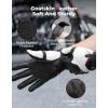 imageKEMIMOTO Sheepskin Leather Motorcycle Gloves for Men Protective Motorcycle Gloves for Motocross Motorbike Dirt Bike Bicycle Racing ATV UTVWhite