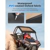 imageKEMIMOTO Soft Canvas Roof Top 1680D Oxford Fabric Waterproof Compatible with Polaris RZR XP 1000  Turbo  900 up to 2023 Black UTV Sunshade Soft Top for 2Seater Models