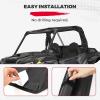 imageKEMIMOTO Soft Rear Windshield Compatible with Polaris RZR XP 1000 UTV Rear Clear Full Windshield Durable and Portable Compatible with 2014 Polaris RZR XPXP 4 1000 2016 Polaris RZR XPXP 4 Turbo