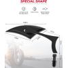 imageKEMIMOTO Spear Blade Motorcycle Mirrors Black Rear View Side Mirrors 1 Pair for Street Glide Electra Glide Softail Dyna 19822022 2023 2024 2025