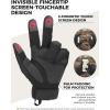 imageKEMIMOTO Tactical Gloves for Men Touchscreen Motorcycle Gloves with Hard Shell ampamp Palm Padding for Sports Motorcycle Cycling Tactical Airsoft Paintball Hunting Hiking Camping ClimbingBlack  Microfiber Protection