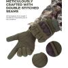 imageKEMIMOTO Tactical Gloves for Men Touchscreen Motorcycle Gloves with Hard Shell ampamp Palm Padding for Sports Motorcycle Cycling Tactical Airsoft Paintball Hunting Hiking Camping ClimbingGreen  Microfiber Protection