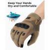 imageKEMIMOTO Tactical Gloves for Men Touchscreen Motorcycle Gloves with Hard Shell ampamp Palm Padding for Sports Motorcycle Cycling Tactical Airsoft Paintball Hunting Hiking Camping ClimbingBrown  Microfiber Protection