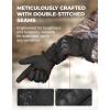 imageKEMIMOTO Tactical Gloves for Men Winter Warm Motorcycle Gloves with Touchscreen Hard Shell ampamp Palm Padding for Motorcycle Riding Tactical Airsoft Paintball Hunting Hiking Camping ClimbingBlackLong