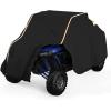 imageKEMIMOTO UTV Cover 2 Seater Heavy Duty Medium Size Compatible with Polaris RZR General CanAm Maverick Talon Teryx Zforce Viking YXZ SXS Cover 23 Seater with Reflective Strip Sturdy in WindMedium
