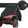 imageKEMIMOTO UTV Cover 2 Seater Heavy Duty Medium Size Compatible with Polaris RZR General CanAm Maverick Talon Teryx Zforce Viking YXZ SXS Cover 23 Seater with Reflective Strip Sturdy in WindLarge