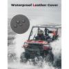 imageKEMIMOTO UTV Leather Seat Covers wPocket Soft Cushion Compatible with Polaris Ranger XP 1000Crew 20172021 Ranger 1000Crew 20202024 Stylish 6040 Split Bench Seat Cover Waterproof Accessories