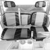 imageKEMIMOTO UTV Leather Seat Covers wPocket Soft Cushion Compatible with Polaris Ranger XP 1000Crew 20172021 Ranger 1000Crew 20202024 Stylish 6040 Split Bench Seat Cover Waterproof Accessories