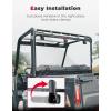 imageKEMIMOTO UTV Rear Window Compatible with Ranger Midsize 570 500 SPCrew 20152025 Scratch Resistant PC Back Windshield Compatible with 20152021 Ranger ETX EV Accessories Parts Not Fit FullsizeClear