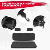 imageKEMIMOTO UTV Seat Covers Waterproof 1680D Compatible with Ranger 500 700 800 20022008 Black Bench Seat Cover with Durable Fabric and Waterproof PVC CoatingParts Accessories