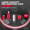 imageKEMIMOTO Universal Cup Holder Expander  Fits Hydro Flask Yeti 1840oz 30in38in Diameter Bottles  fit 32in Diameter Cup Holder for Car RV Truck UTV Golf Cart