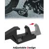 imageKEMIMOTO Universal Driver Footpegs Extension Bracket Compatible with Enduros Surron Talaria Motorcycle Dirt Bike Foot Pegs Extenders Black