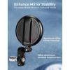 imageKEMIMOTO Universal Motorcycle Mirrors 360 Rotatable Motorcycle Handlebar Bar End Rear View Side Mirrors Compatible with 78 in Handlebar and 051083in 13mm21mm Handlebar Inner Diameter