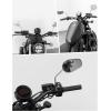 imageKEMIMOTO Universal Motorcycle Rear View Mirrors M10 Billet Aluminum Heavy Duty Handlebar Side Mirrors for Cruiser Sport Naked Bike ADV Touring Motorbikes SilverSilver