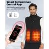 imageKEMIMOTO Windproof Heated Vest for Men with Battery Soft Shell Electric Vest Lightweight Hunting Vest with APP ControlBlacksoft Shell