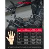 imageKEMIMOTO Winter Motorcycle Gloves Rainproof Riding Warm Gloves with Touchscreen for Motorcycle Riding ATV UTV Snowmobile Red LBlackcarbon fiber shell