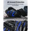 imageKEMIMOTO Winter Motorcycle Gloves Rainproof Riding Warm Gloves with Touchscreen for Motorcycle Riding ATV UTV Snowmobile Red LBlue