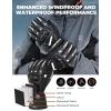 imageKEMIMOTO Winter Motorcycle Gloves Rainproof Riding Warm Gloves with Touchscreen for Motorcycle Riding ATV UTV Snowmobile Red LGlowintheDark Green