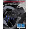 imageKEMIMOTO Winter Warm Motorcycle Gloves Rainproof Waterproof Riding Gloves with Touchscreen for Motorcycle Riding ATV UTV SnowmobileBlue