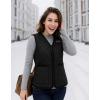 imageKEMIMOTO Womens Heated Vest with Battery Pack Included Heated Jackets for Women Womens Zip Up Winter Electric Quilted Vest