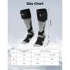 imageKEMIMOTO WoolBlended Heated Socks for Men APP Control Ski Socks Men with Toes Heat Zone Machine Washable Toe Warmer with 5000mAh Battery for Winter Skiing MotorcycleSmall