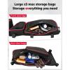 imageKEMIMOTO X3 Door Bags Front and Rear Door Bags Compatible with 20172024 Can Am Maverick X3 Max X DS RS MR Turbo RR Pack of 4Red