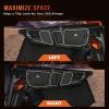 imageKEMIMOTO X3 Front Door Bags Red Compatible with CanAm Maverick X3 MAX 20172025 Upper Door Storage Bags with Removable Knee Pad and Cup HolderBlack