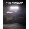 imageKEMIMOTO X3 Max Aluminum Roof with 44quot LED Light Bar ampamp Mount Brackets wRocker Switch Wiring Kit Flat Roof Compatible with Can Am Maverick X3 Max 20172025 All Models