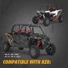 imageKEMIMOTO XXL Wider Rear Fender Flares Compatible with RZRXP 1000 Extended Rear Full Mud Guards Against Mud and Dirt 85 Inches Compatible with Polaris RZR XP 10004 20142023