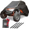 imageKEMIMOTO 420D UTV Cover 2 Seater Heavy Duty Compatible with Polaris RZR General Can Am Maverick Talon Teryx4 CFMOTO ZForce 800 950 Viking YXZ1000R 23 Seater All Weather Protection SxS Cover