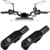 imageKEMIMOTO 8mm Motorcycle Handlebar Mirror Adaptor Mount Holder Aluminum Rearview Mirror Bracket Compatible with Sportster S 1250