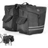 imageKEMIMOTO Bike Panniers Bag 40L Bicycle Panniers for Rear Rack with Waterproof Rain Cover Ebike Saddle Bags Bike Rack Bag Saddlebags for Bikes Black Large Capacity Reflective Strip