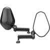 imageKEMIMOTO Billet Aluminum Motorcycle Mirrors with Extended Bracket 10mm Bolt Heavy Duty Rear View Side Mirror Compatible with Spotlight and Phone Holder for Cruiser Adventure Street Bikes