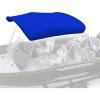 imageKEMIMOTO Bimini Tops for Boats Bimini Top Replacement 600d Marine Grade Canvas Boat Canopy Waterproof Sun Shade with Light Hole and Storage Bag Easy Install Without Frame for Pontoon Boatsblue