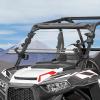 imageKEMIMOTO Flip Up Windshield 4IN1 Folding Window Compatible with 20142018 RZR XP 1000  XP Turbo  RZR 900  S900  S1000 Clear HardCoated PC Open Close Vented Front Full Windshield