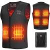 imageKEMIMOTO Heated Vest for Men with Battery Pack Included Lightsout Design Electric Warming Vest for Hunting Winter SportsBlack