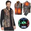 imageKEMIMOTO Hunting Heated Vest with 20000mAh Battery Pack Mens Camo Lightweight Heated Vest Winter Fishing Hunting S2XL