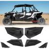 imageKEMIMOTO Lower Doors Compatible with RZR XP4 1000 Plastic Lower Doors Panel Inserts with Alloy Steel Frame Replace 2879942 Compatible with 4 Doors 20142023 Polaris RZR XP4 1000 Turbo