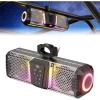 imageKEMIMOTO Midnight S40 16inch Metal UTV Sound Bar Waterproof IP66 Waterproof Music Sync Multicolor Light Wireless Soundbar for UTV Golf Cart Marine Boat w12 Roll BarSilver