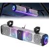 imageKEMIMOTO Midnight S60 26inch UTV Sound Bar Waterproof IP66 65Hz Deep Bass MetalBuilt Synced Multicolor Lights UTV Bluetooth Soundbar for UTV ATV Golf Cart Marine Boat fits 1quot2quot Roll Bar
