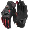 imageKEMIMOTO Motorcycle Gloves for MenWomen Touchscreen Dirt Bike Gloves with Shell AntiSlip for Motorbike Riding Racing Cycling Dirt Bike ATV UTV Motocross BMX HikingRed