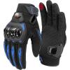 imageKEMIMOTO Motorcycle Gloves for MenWomen Touchscreen Dirt Bike Gloves with Shell AntiSlip for Motorbike Riding Racing Cycling Dirt Bike ATV UTV Motocross BMX HikingBlue