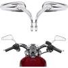imageKEMIMOTO Motorcycle Mirrors Handlebar Motorcycle Rear View Mirrors Long Stem for Dyna Softail Sportster Road King Street Glide Road Glide 19822024 2025 Teardrop BlackChrome