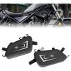 imageKEMIMOTO Motorcycle Side Bag EVA Hard Shell Tool Bags Compatible with Rebel 300 500 20172025  Universal Motorcycle Saddlebag Side FrameMounted and Rear Storage 25L2Tpuwaterproof
