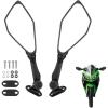 imageKEMIMOTO Ninja 300 Mirrors Compatible with Ninja 400 250 500 ZX6R EX300 ZX6R Motorcycle Rear View Mirror