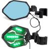 imageKEMIMOTO ProFit Side Mirrors with Lights Compatible with General RGB Aluminum Side Mirrors with 29 Color Modes Compatible with CanAm Defender Ranger 1000 900 570 500 Cfmoto Uforce